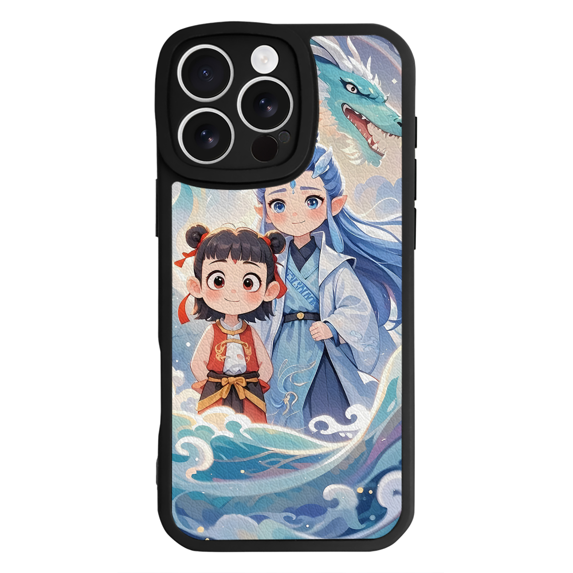 （画像用） Ne Zha 2 ナタ 魔童の大暴れ 【iPhone 16シリーズ対応】シリコンスマホケース（レザー調） 材質：シリコン